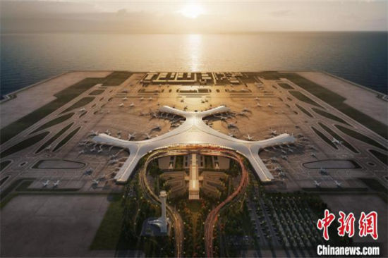 大連金州灣國際機(jī)場航站樓開工建設(shè)